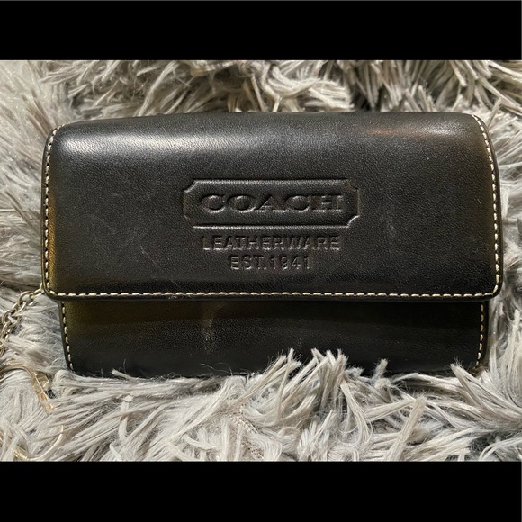 COACH Leather Wallet - Picture 1 of 9